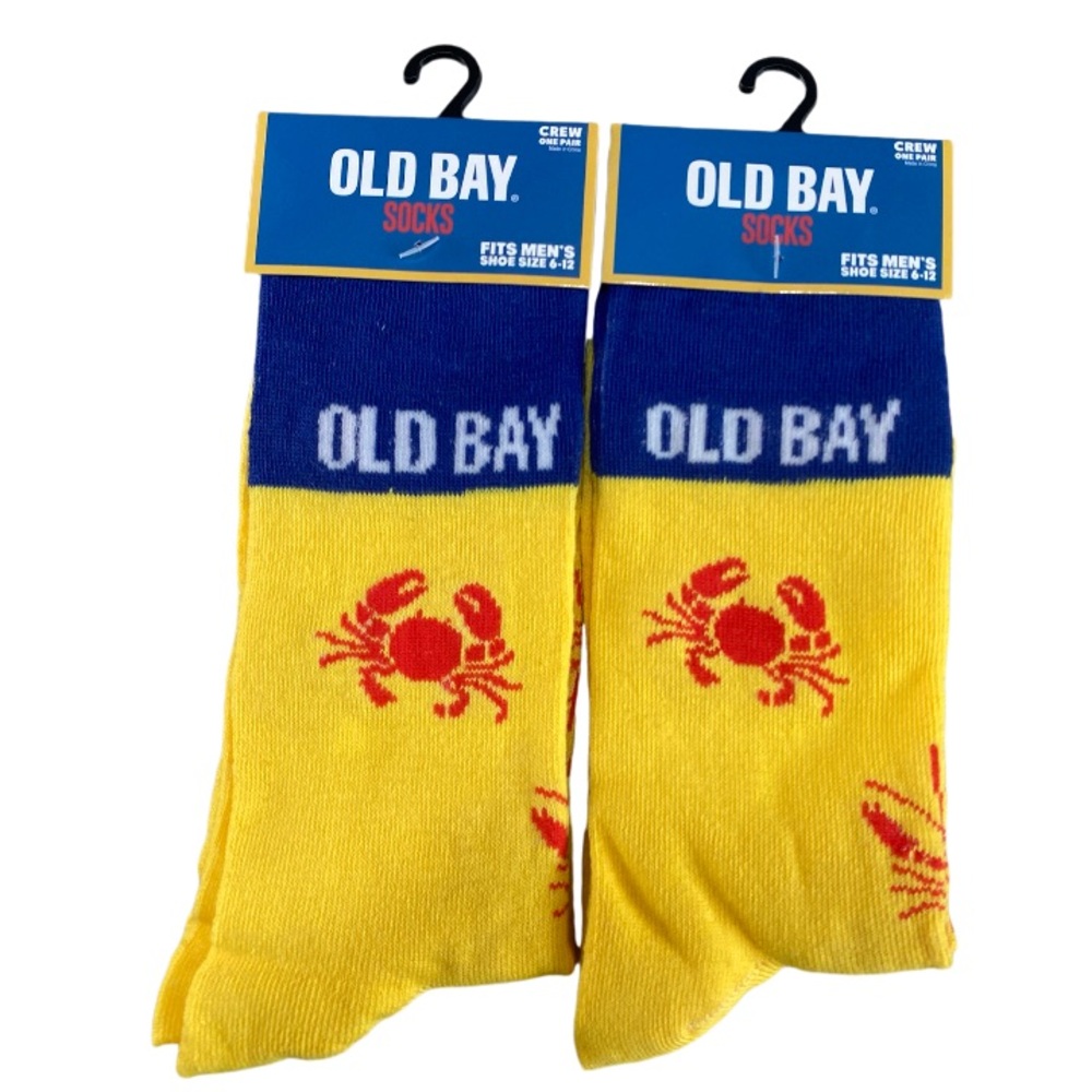 Novelty Socks  Bundle of Two Old Bay Crew Socks Men’s 6-12